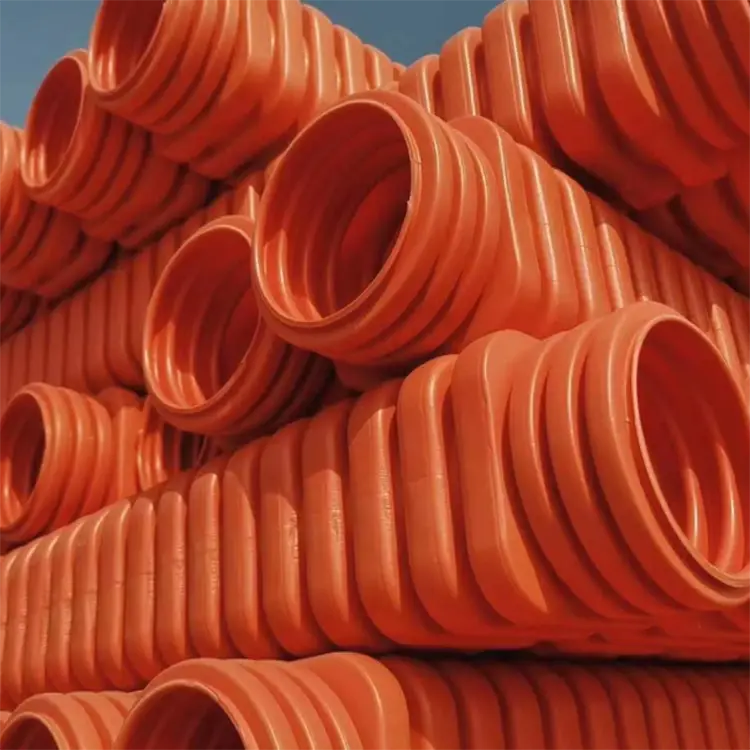 MPP korrugeret enkelt væg rektangulært rør